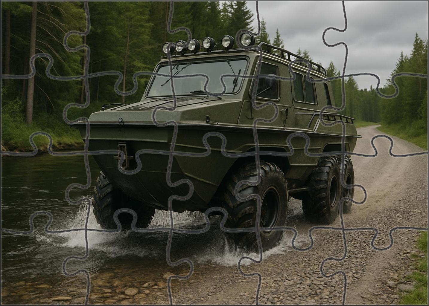 Amphibious All-terrain Vehicle Puzzle For Kids