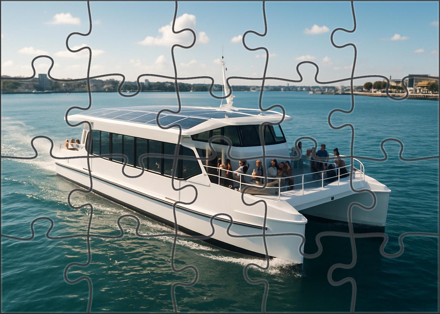Solar-powered Catamaran Bus 1000 Piece Puzzle