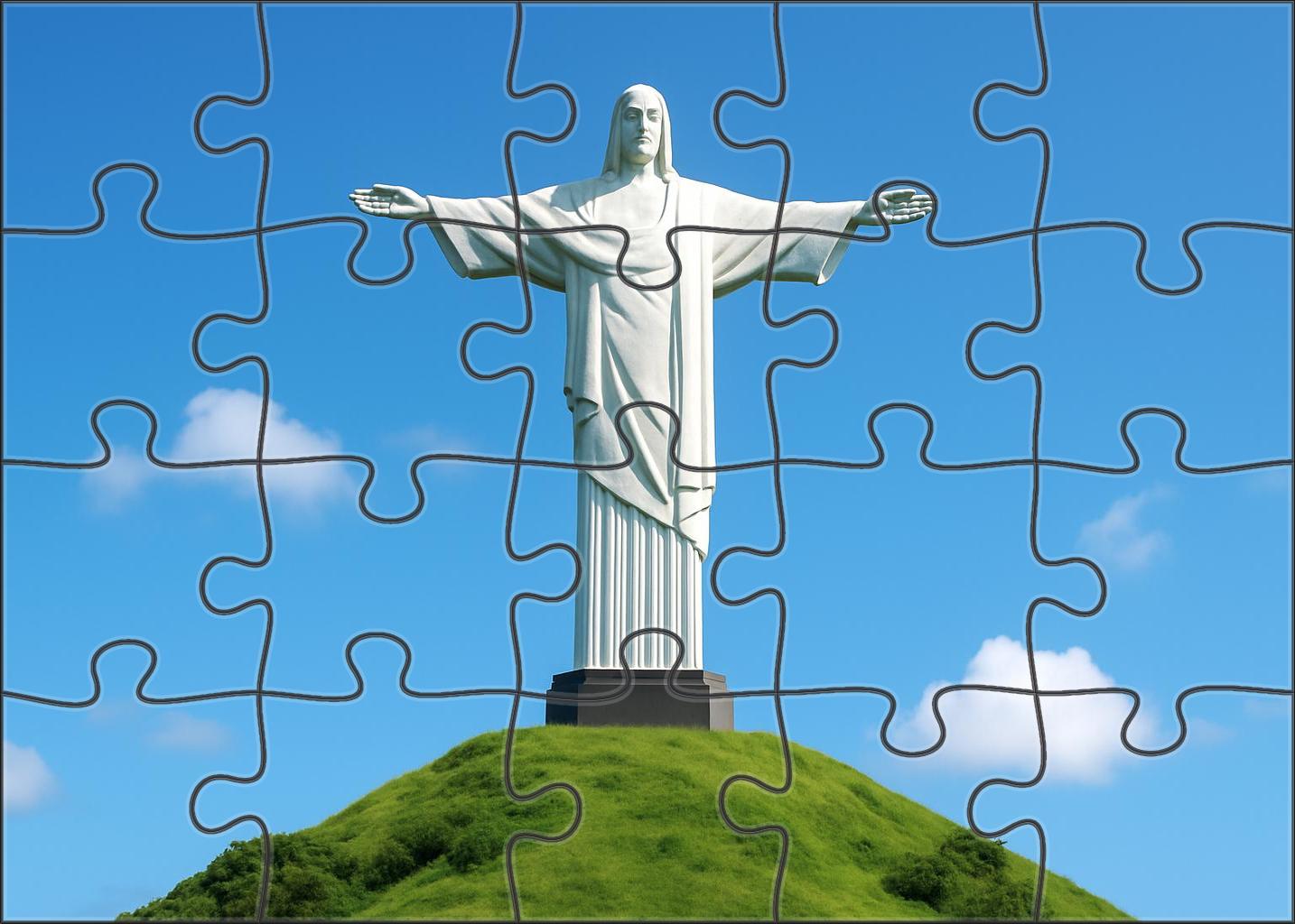 Christ The King Statue Overlooking Wiebodzin Poland Recognized By 6200 Worldwide As One Of The Tallest Statues Of Jesus Unique Puzzle Design