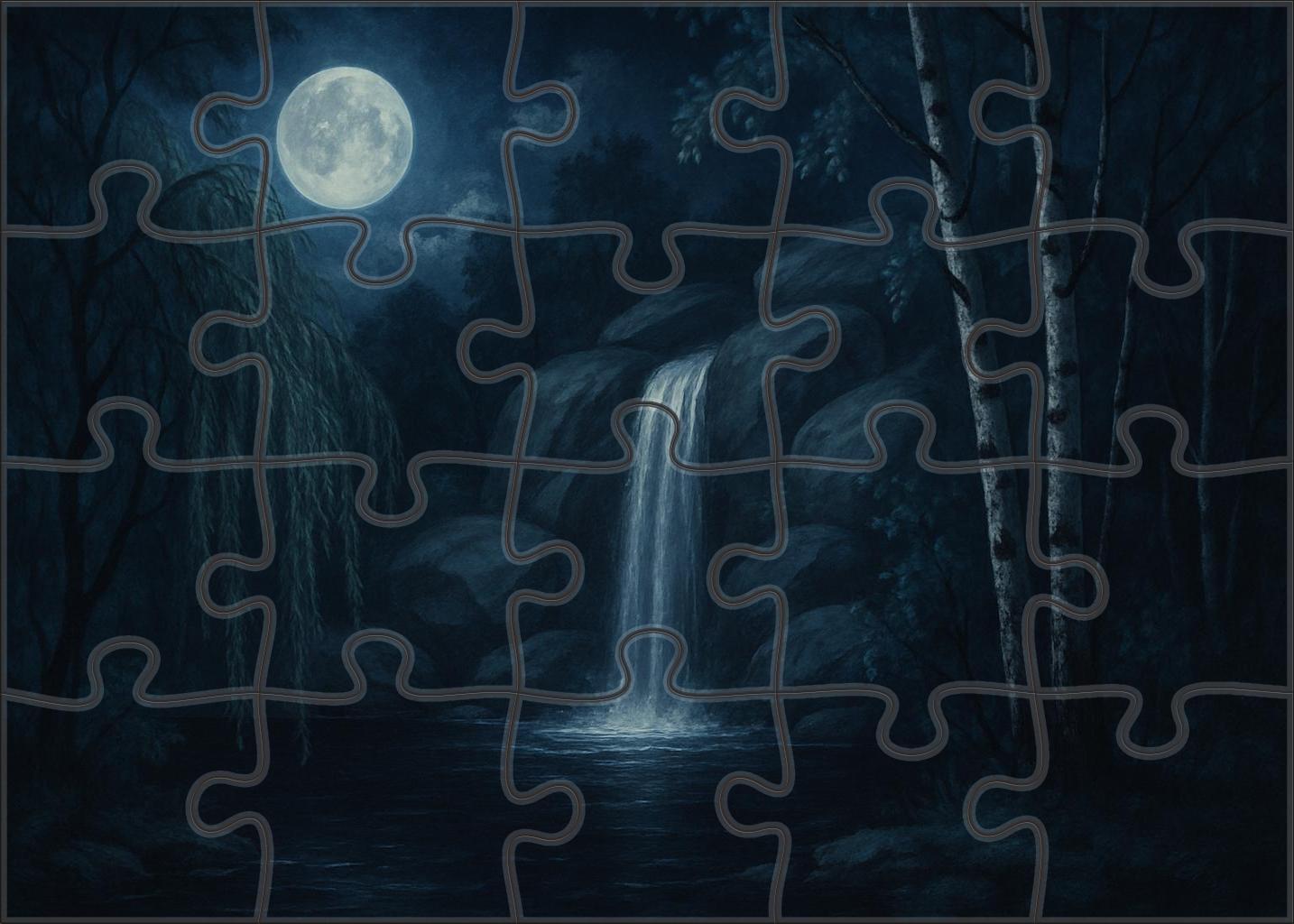Moonlit Silver Drop Family Puzzles