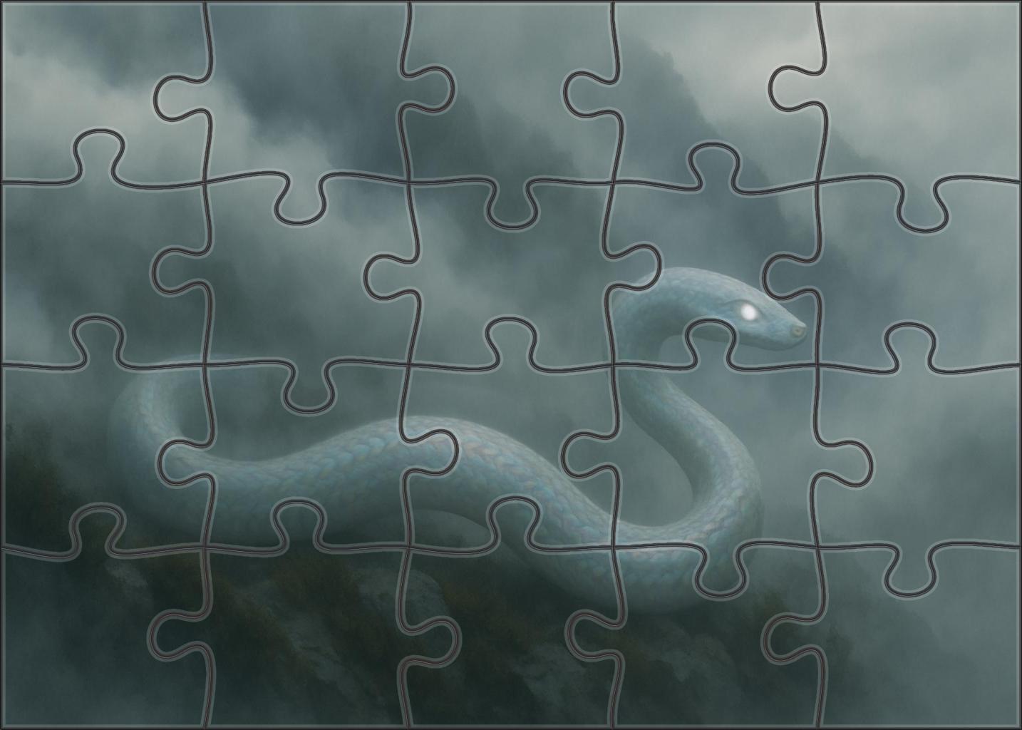 Mistveil Serpent Puzzle For Adults