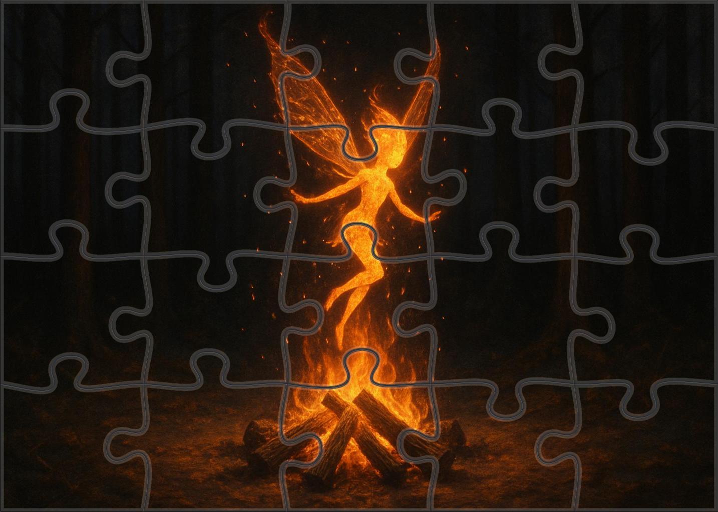 Pyrewisp Sylph Flickering Flame Spirit With Ember Wings Challenging Puzzles