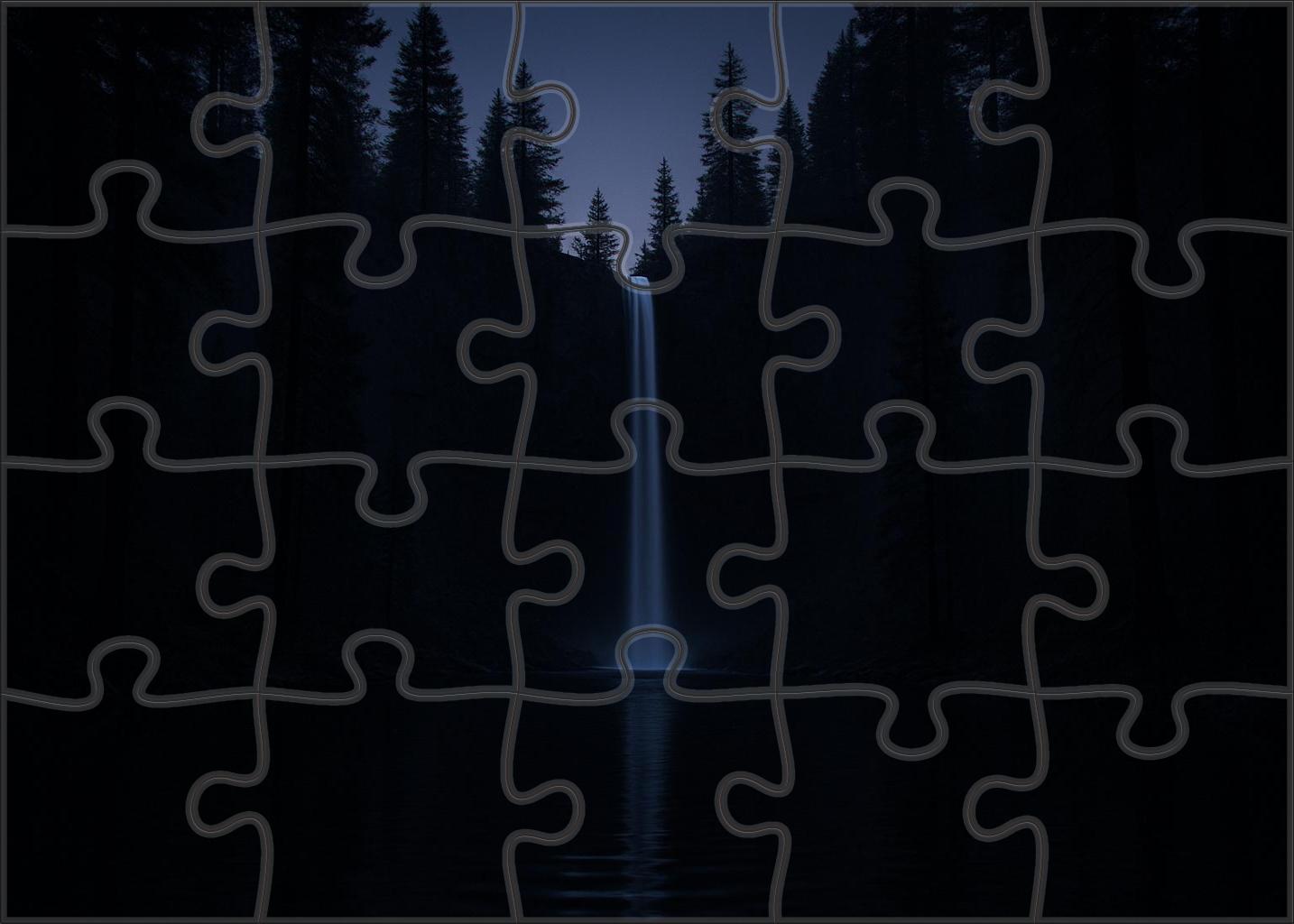 Midnight Curtain Falls Puzzle For Kids