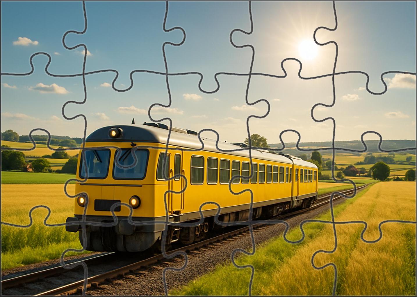 Golden Horizon Diesel Railcar 300 Piece Puzzle