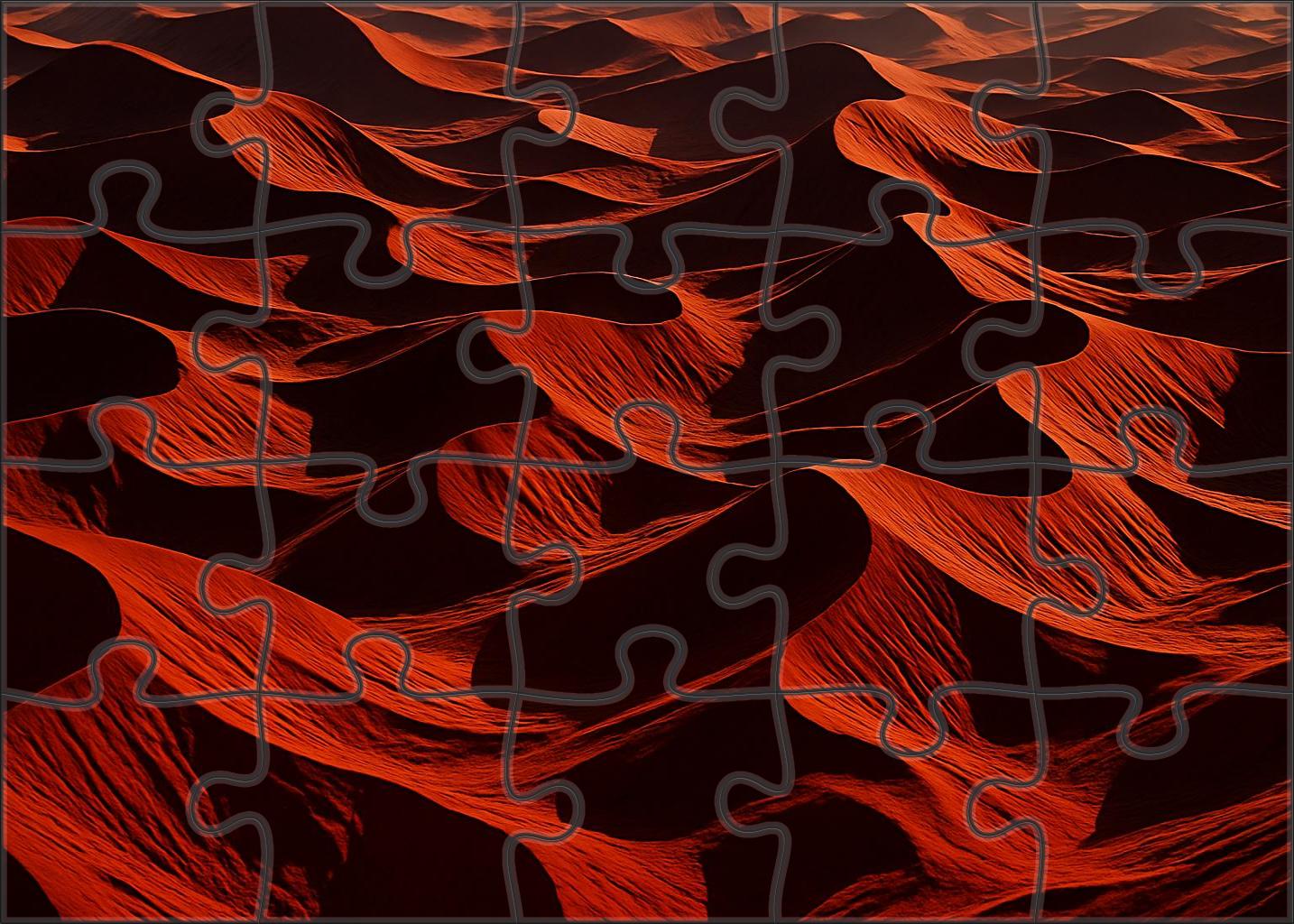 Crimson Dune Labyrinth 1000 Piece Puzzle