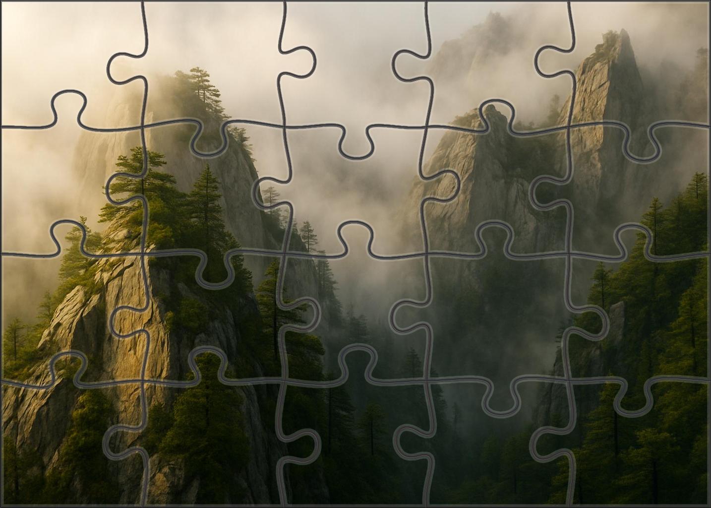 Misty Granite Bastion Puzzle Collection