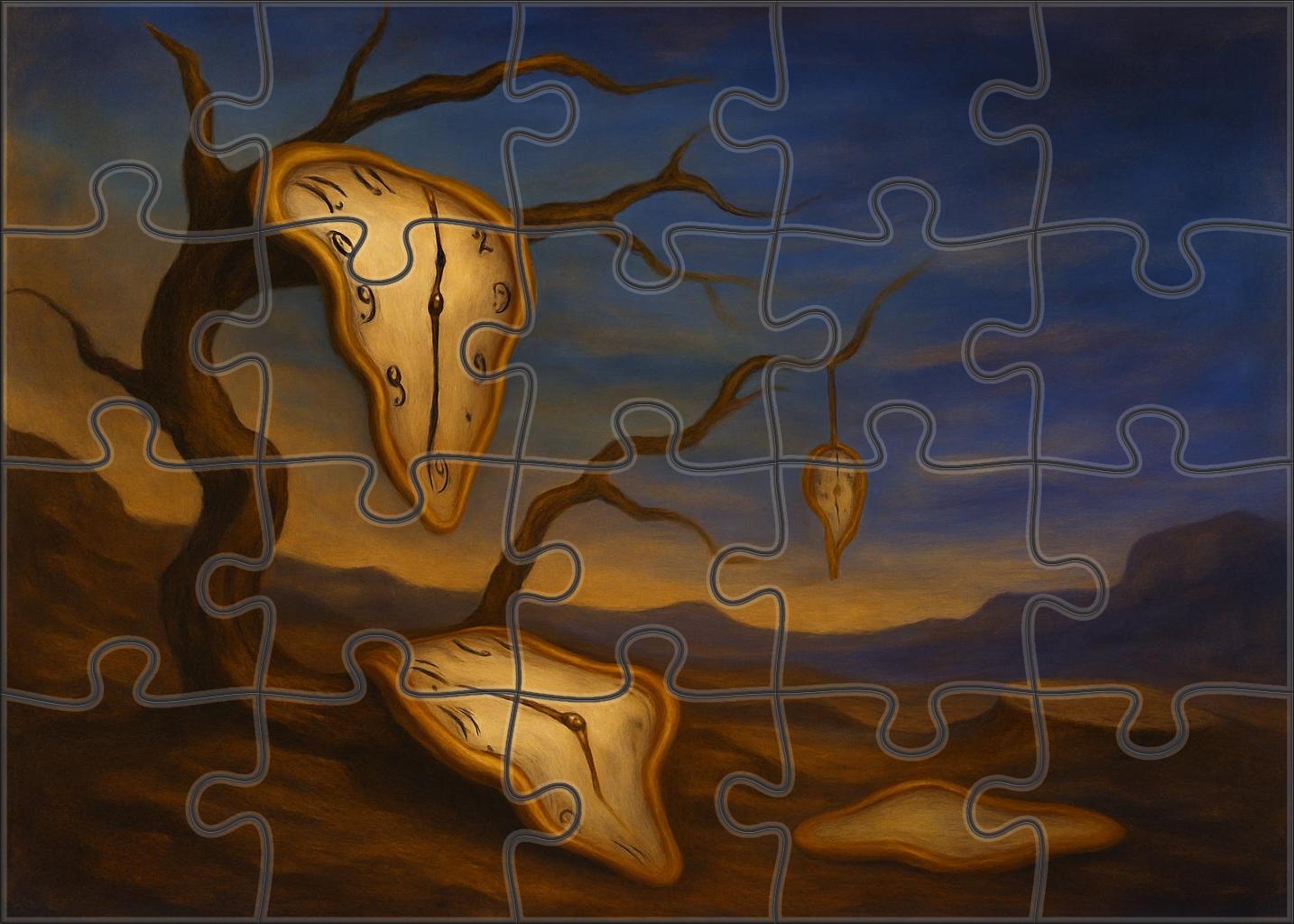 The Persistence Of Memory Puzzle For Kids