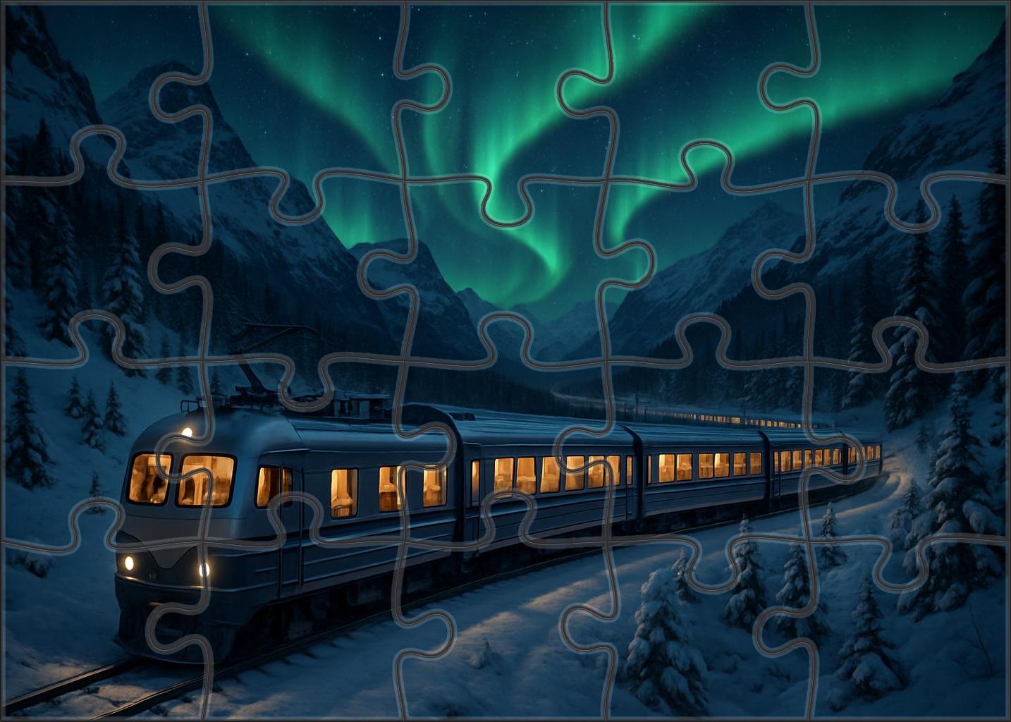 Sapphire Glacier Sleeper 20 Piece Puzzle