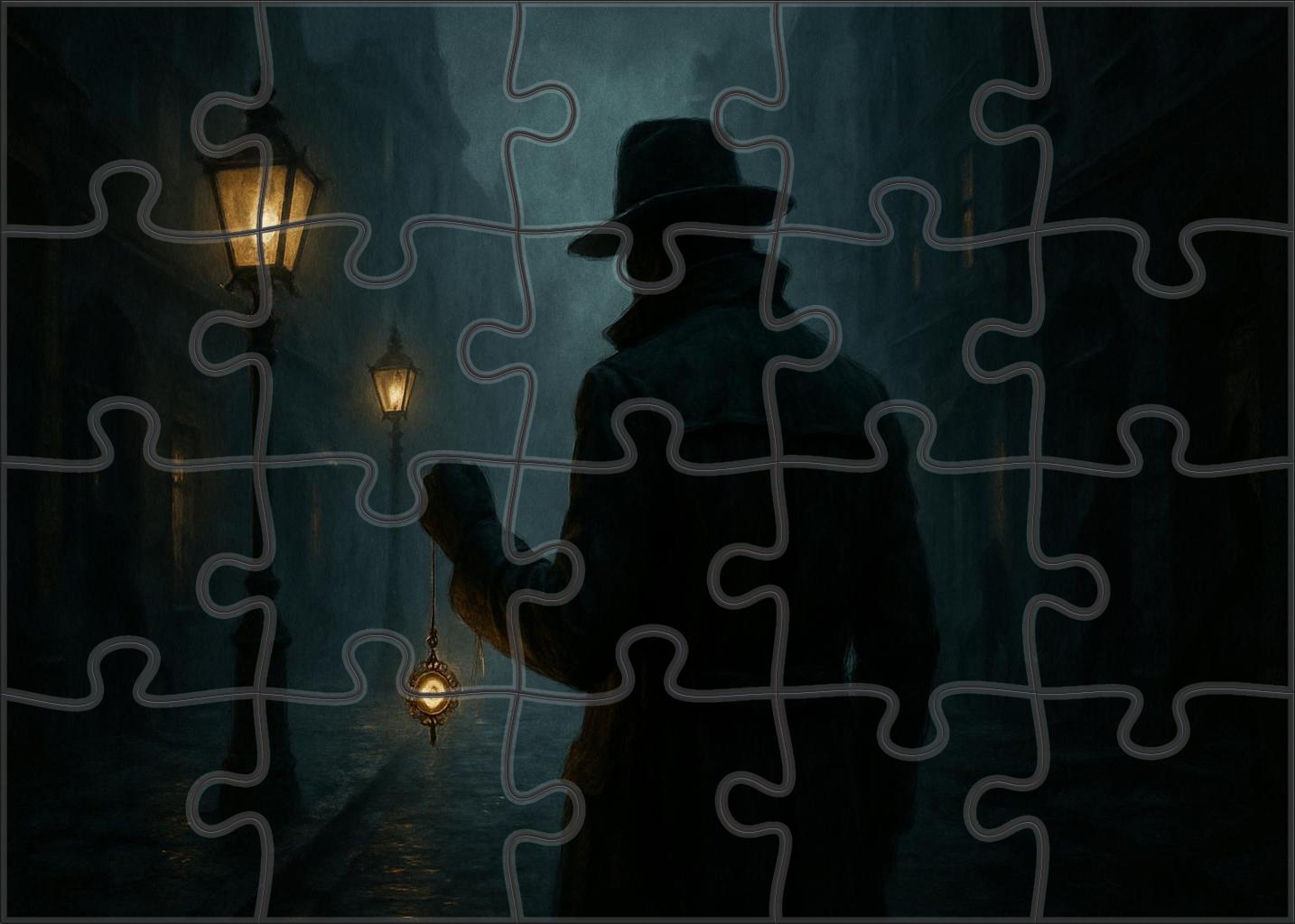 Fantasy Noir Detective Challenging Puzzles