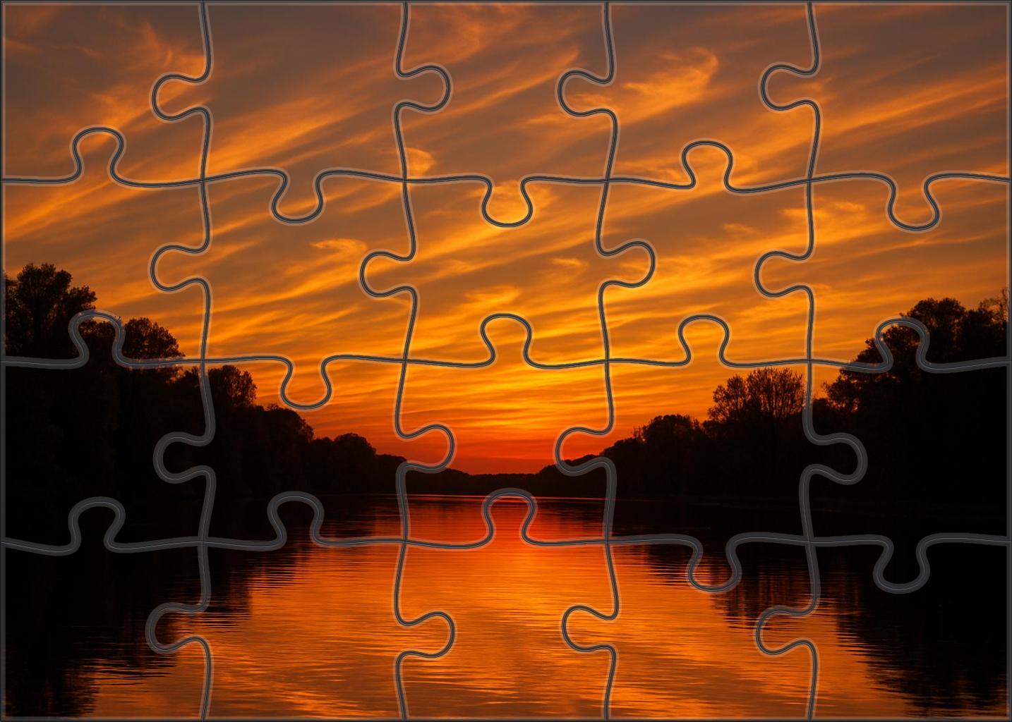 Dusky Amber Mirage Puzzle For Kids