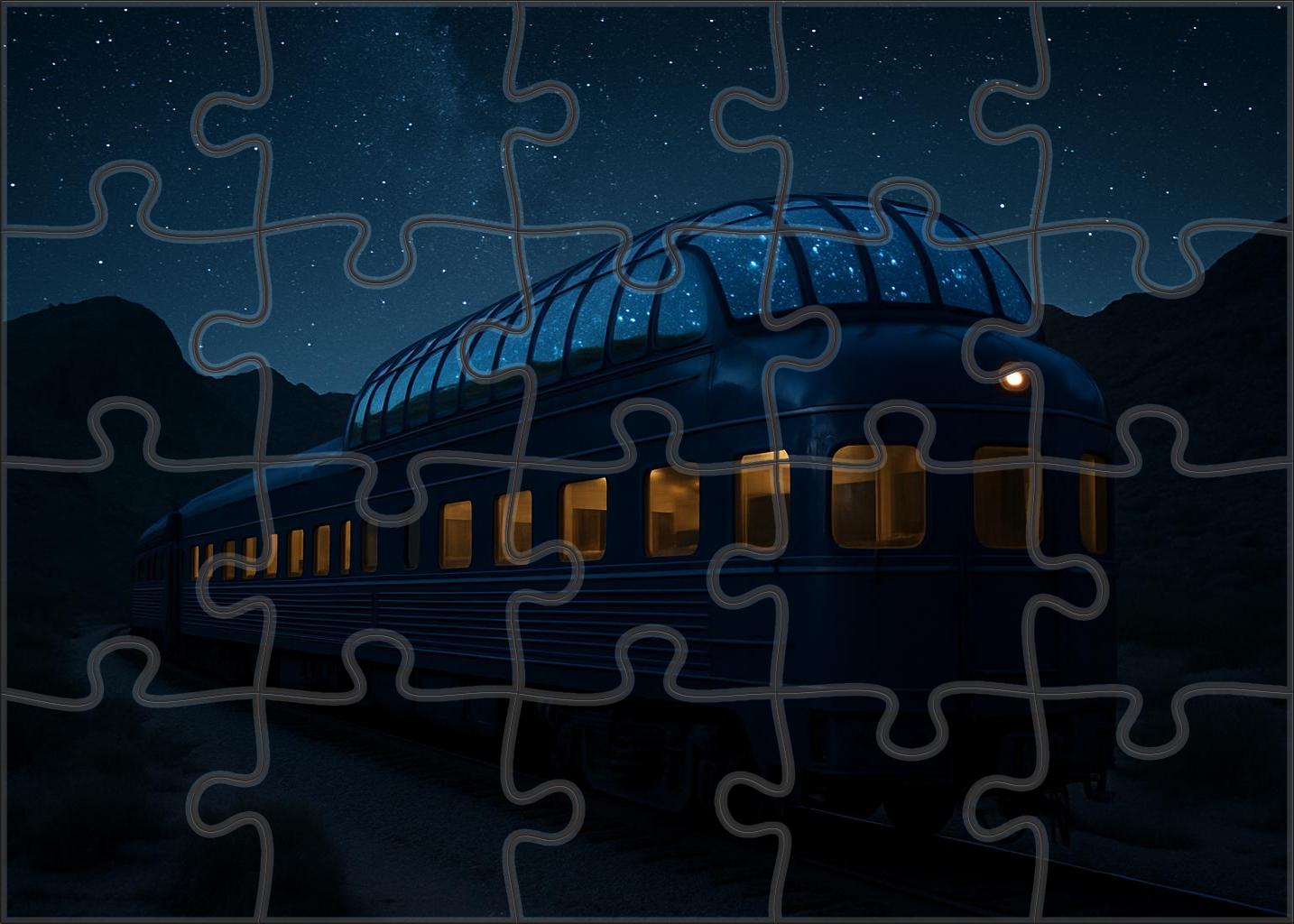 Lunar Night Observation Car 300 Piece Puzzle