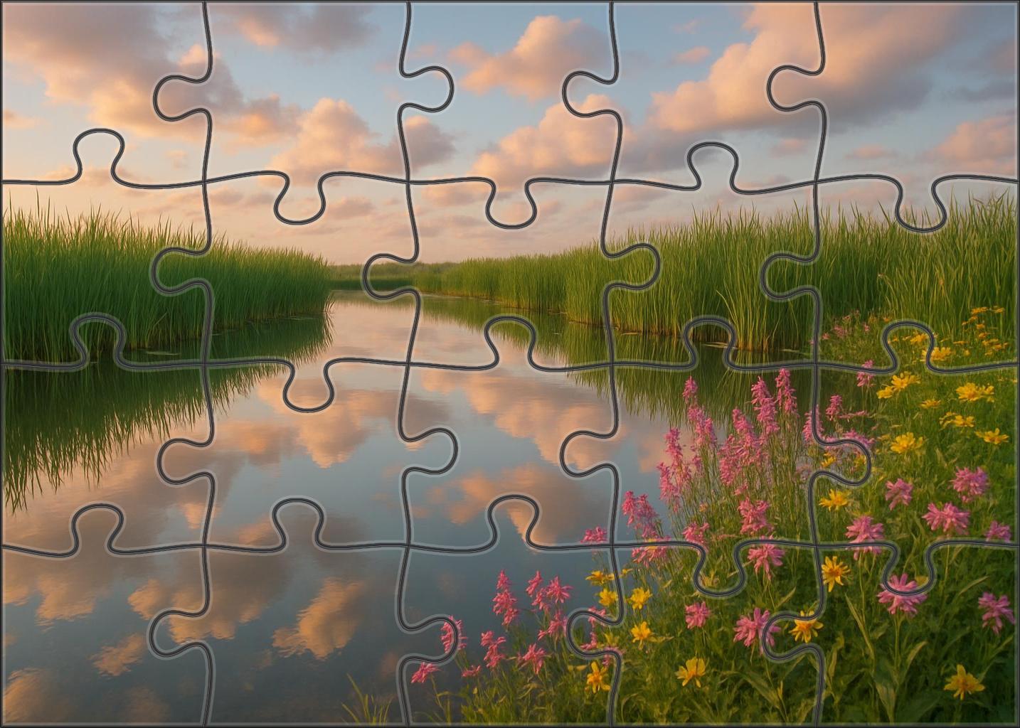 Celestial Marshlands Puzzle For Kids