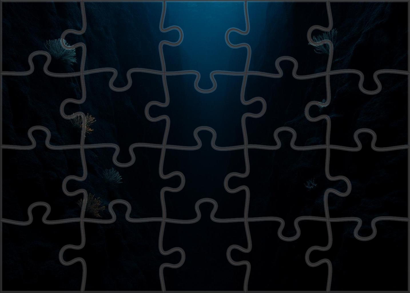 Obsidian Canyon Rift Dramatic Deep-sea Walls And Chasms 50 Piece Puzzle