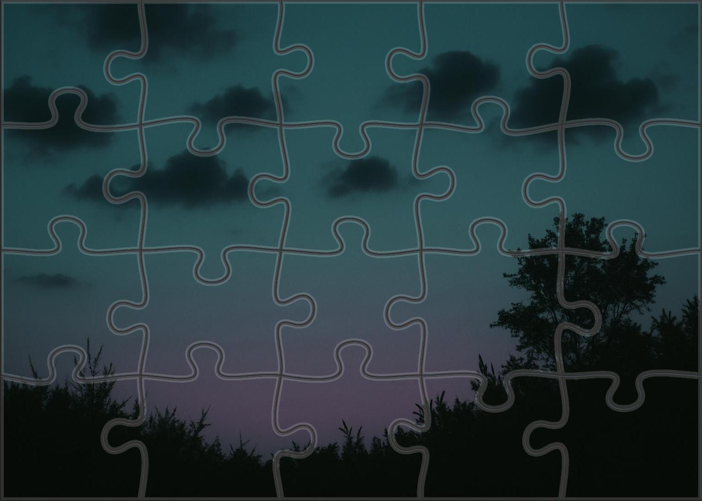 Dusky Teal Embrace 1000 Piece Puzzle