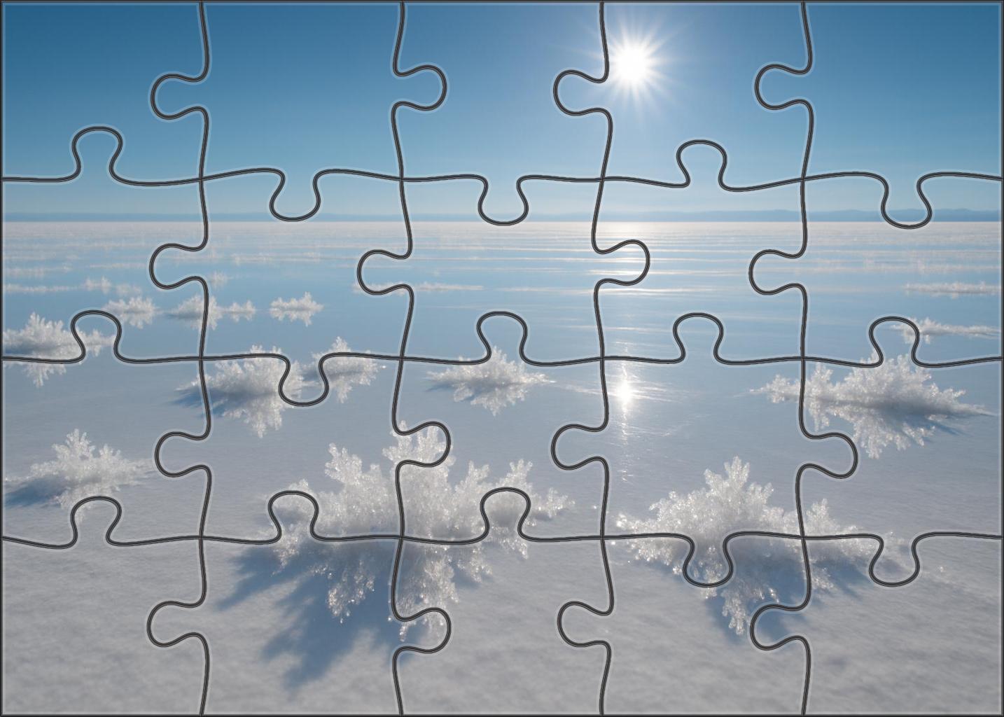 Silken Veil Salt Flats Unique Puzzle Design