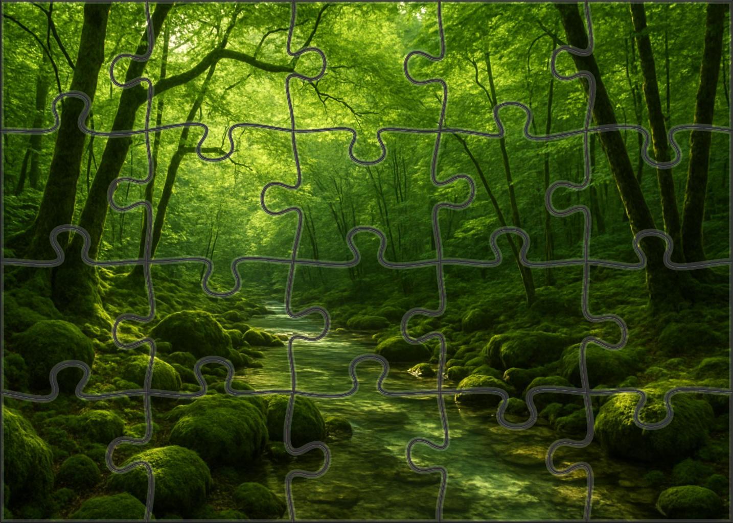 Emerald Grove Sanctuary Custom Jigsaw Puzzle