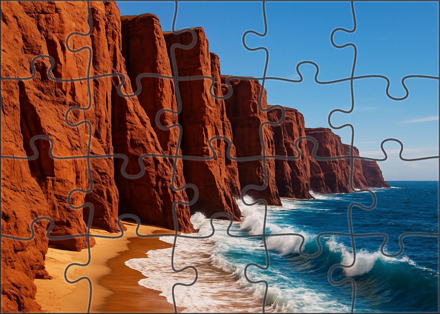 Crimson Cliff Coast Mini Puzzle