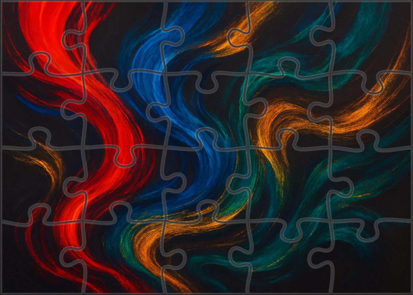 Chromatic Flux Of Emotional Currents 300 Piece Puzzle