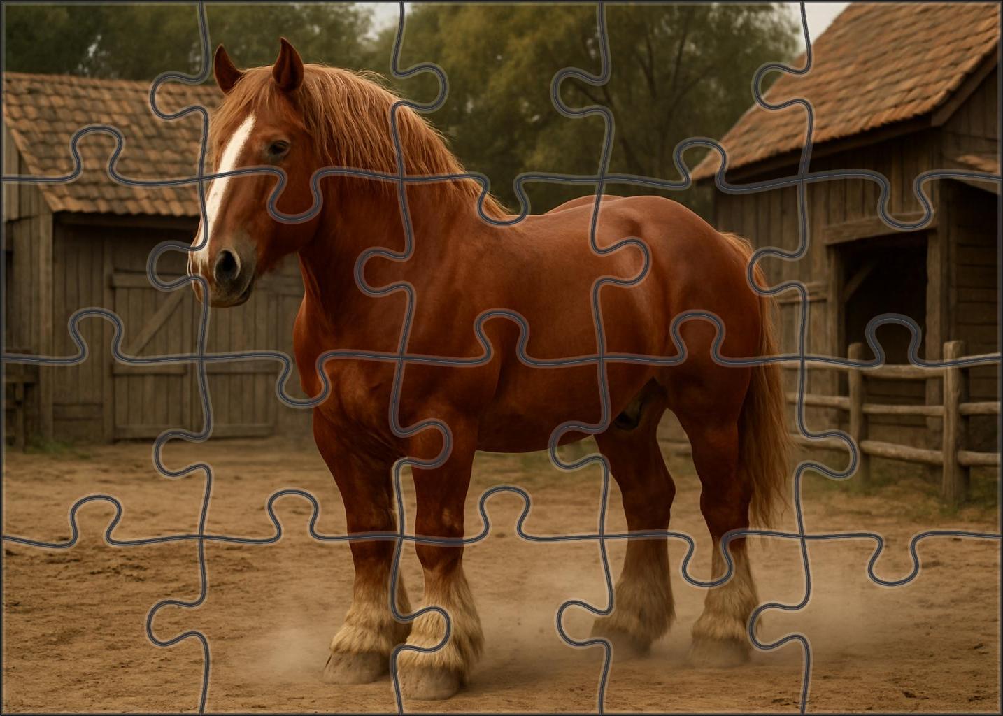 Golden Harvest Draft Massive Sorrel Workhorse Challenging Puzzles