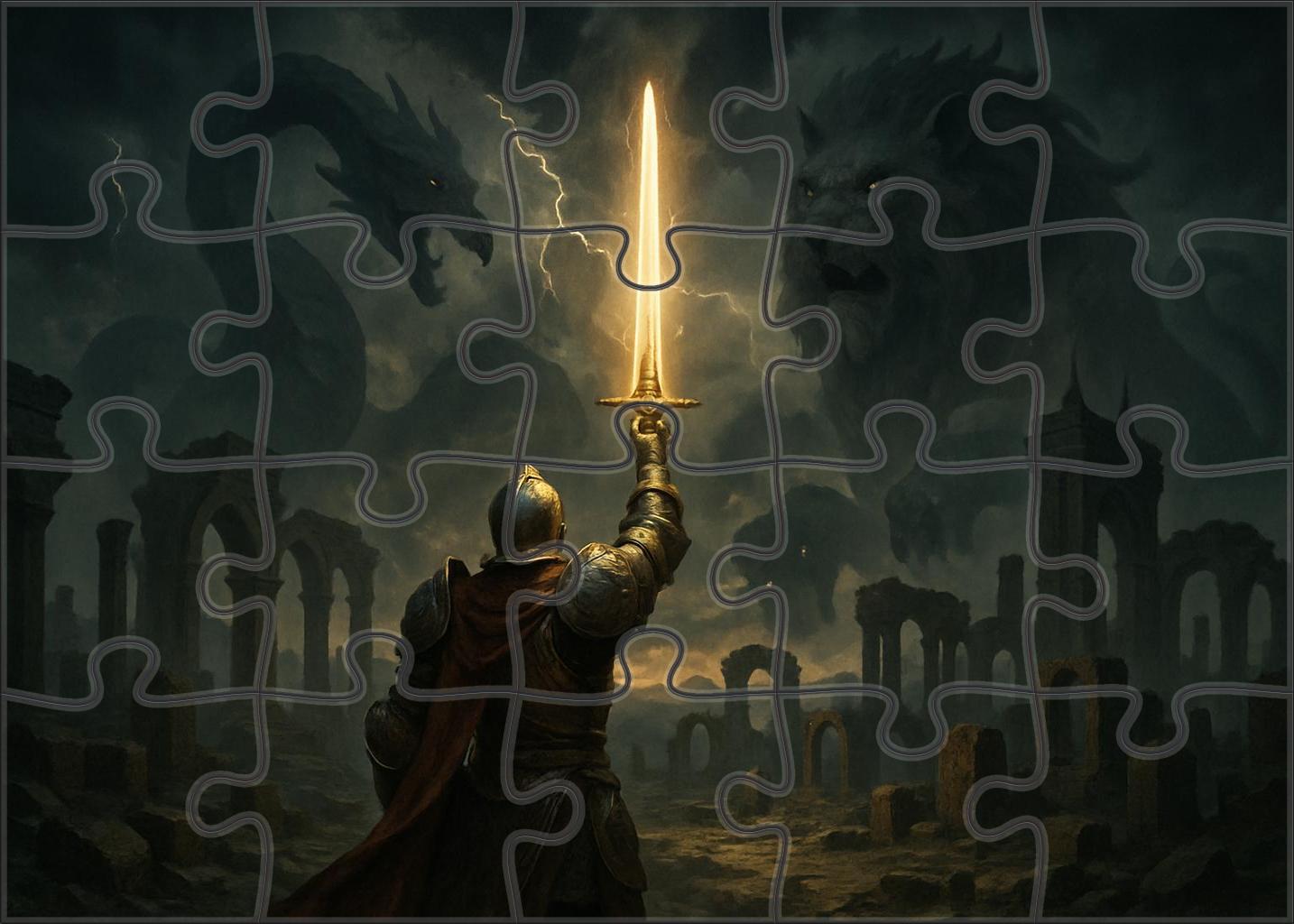 Epic Mythological Saga Heroic Quests And Legendary Beasts 50 Piece Puzzle