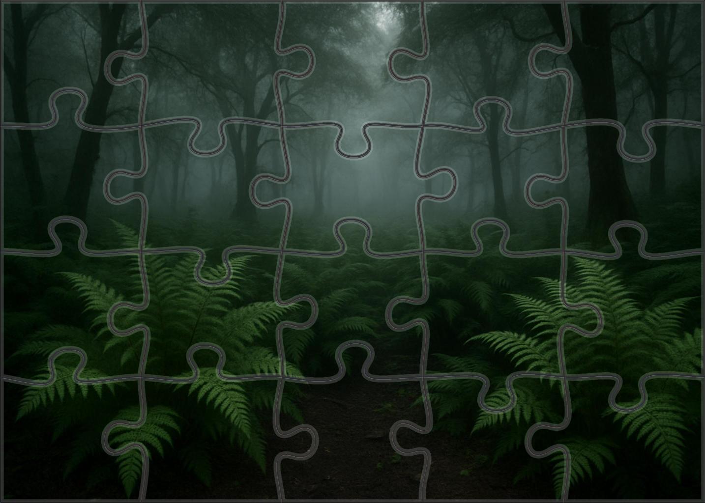 Misty Fern Glade 500 Piece Puzzle