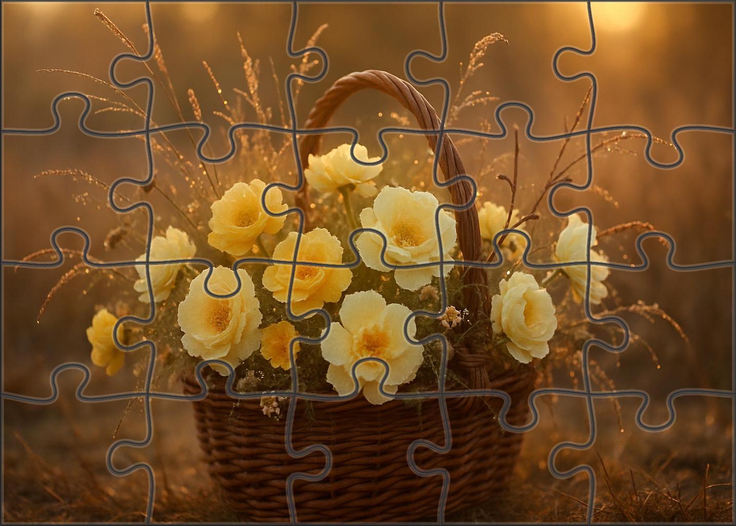 Golden Meadow Arrangement Puzzle For Adults