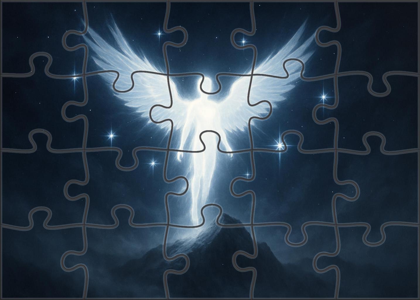 Celestial Veil Seraph Premium Puzzle Pieces