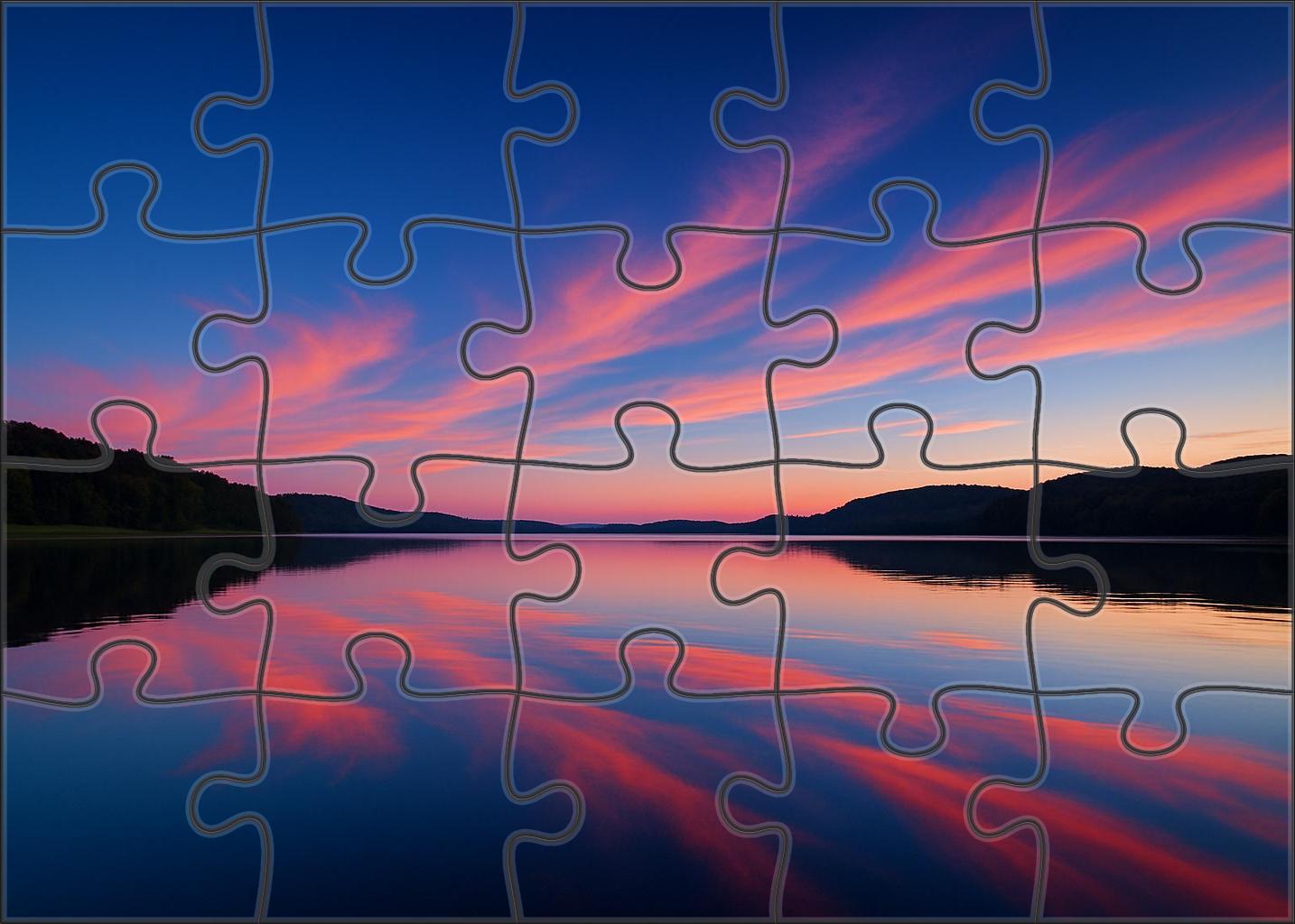 Sapphire Evening Veil 100 Piece Puzzle