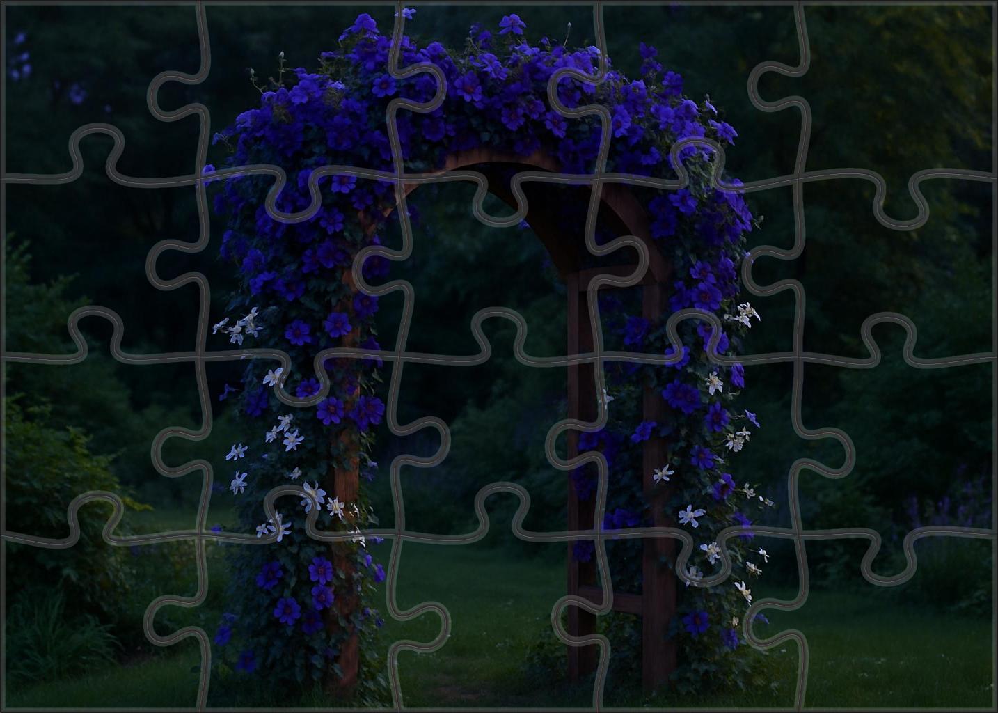 Midnight Garden Arch Puzzle Collection