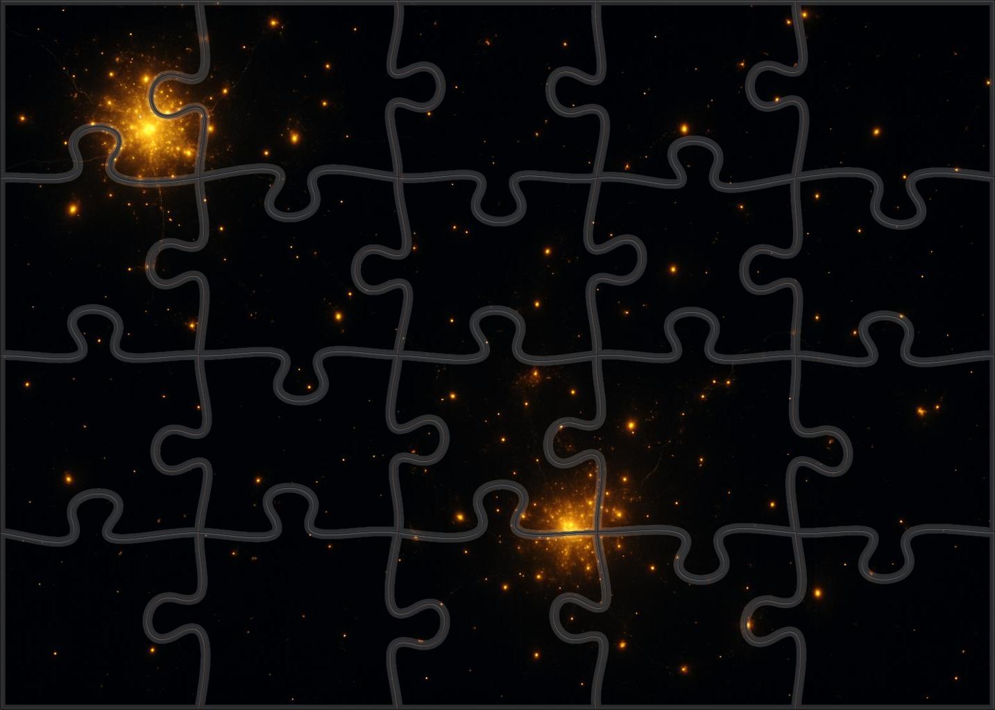 Nighttime Illumination Density Map Puzzle For Adults