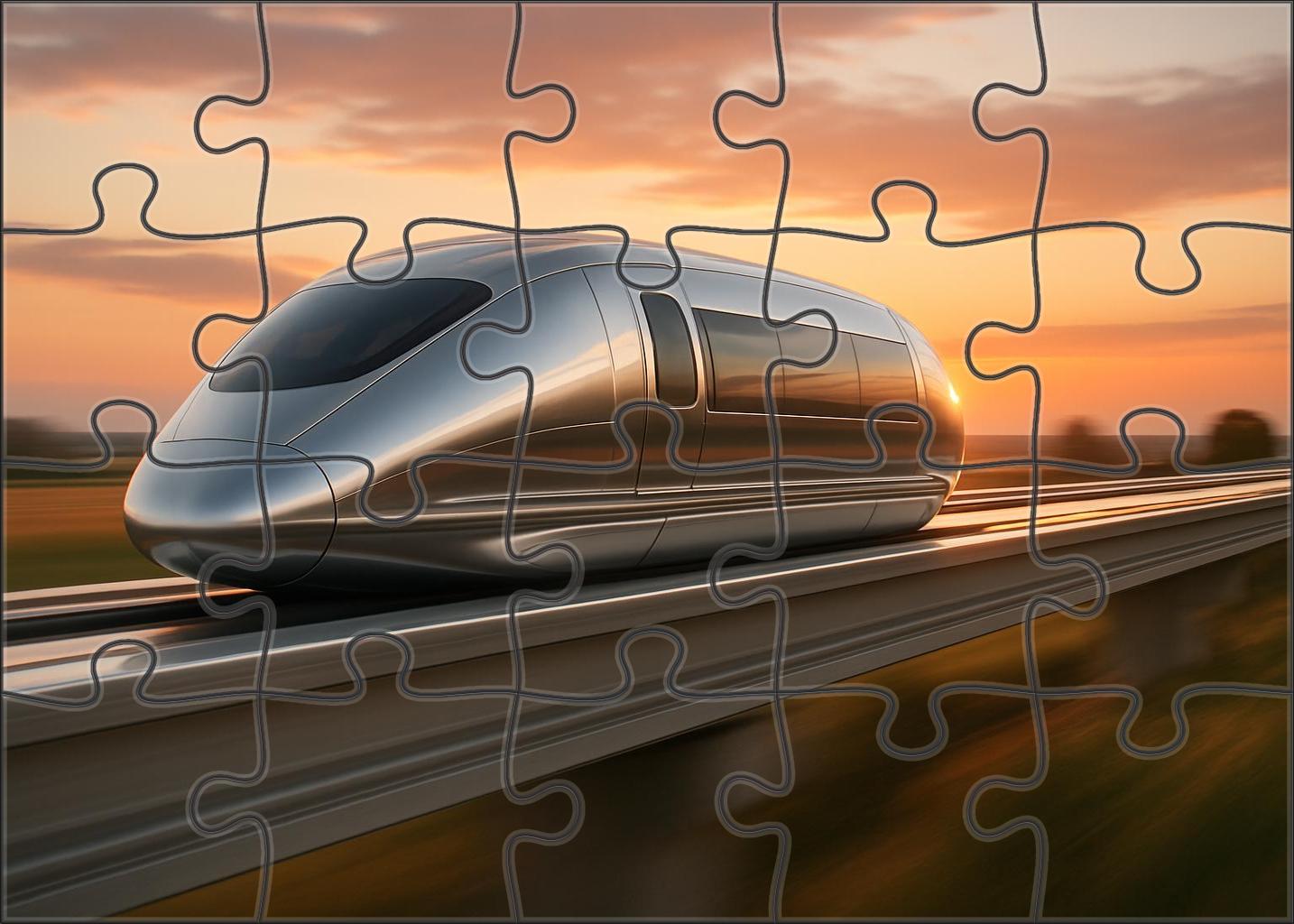 Super-high-speed Maglev Capsule 50 Piece Puzzle