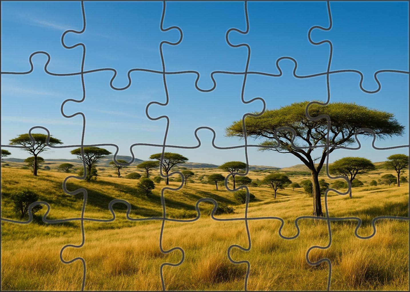 Sunlit Savannah Ridge 20 Piece Puzzle