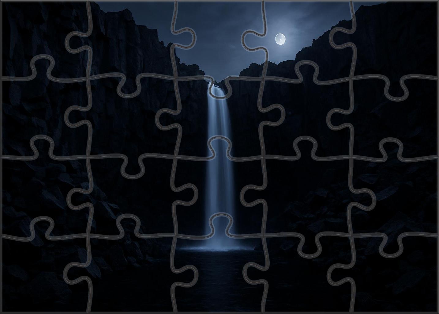Midnight Shard Fall Puzzle For Adults