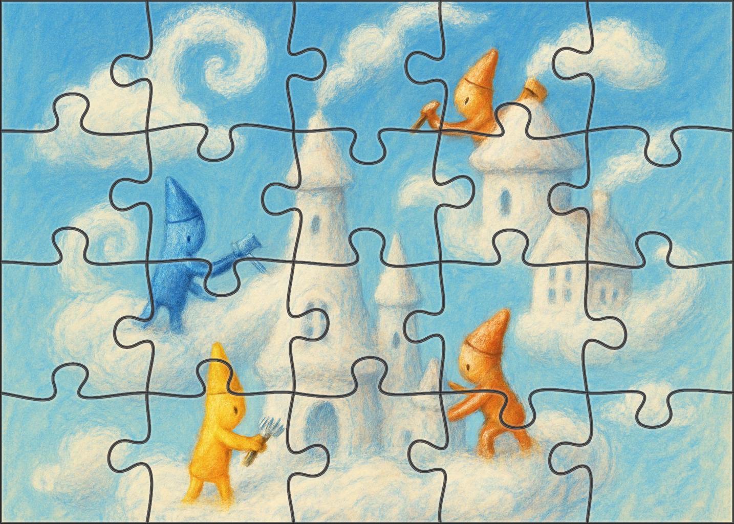 Crayon Cloud Architects Large Format Puzzle