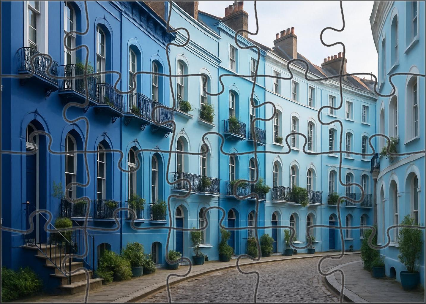 Azure Crescent Puzzle Collection