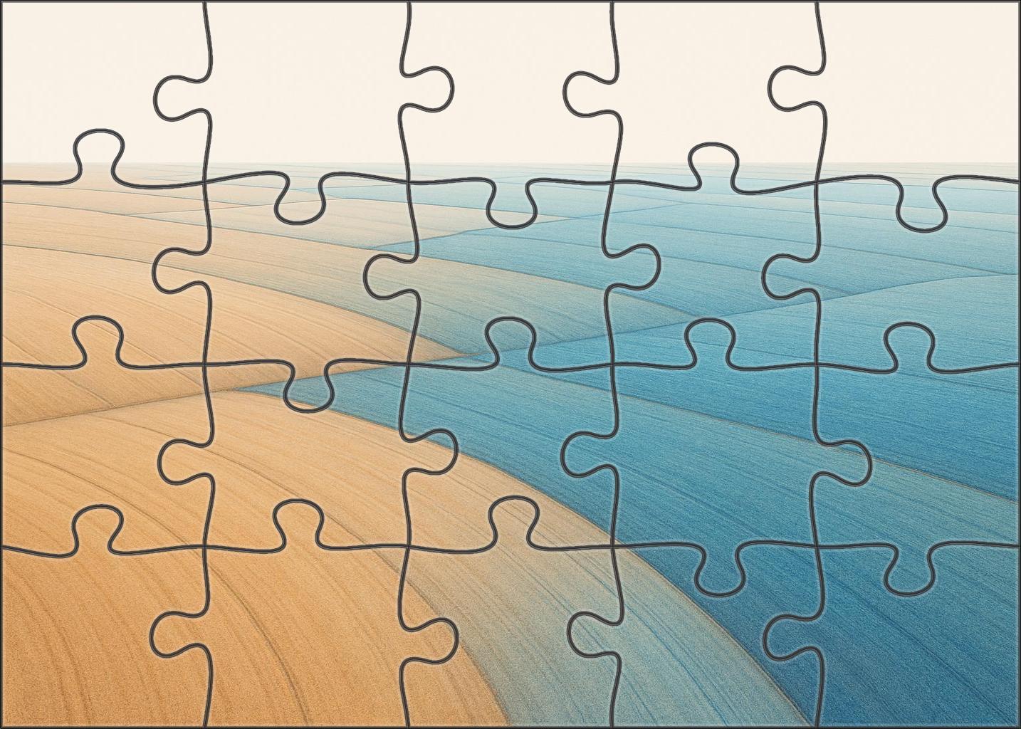 Agricultural Soil Moisture Gradient Map Challenging Puzzles