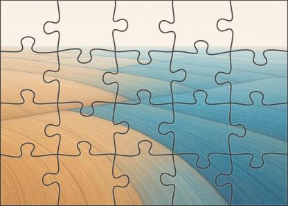 Agricultural Soil Moisture Gradient Map Challenging Puzzles