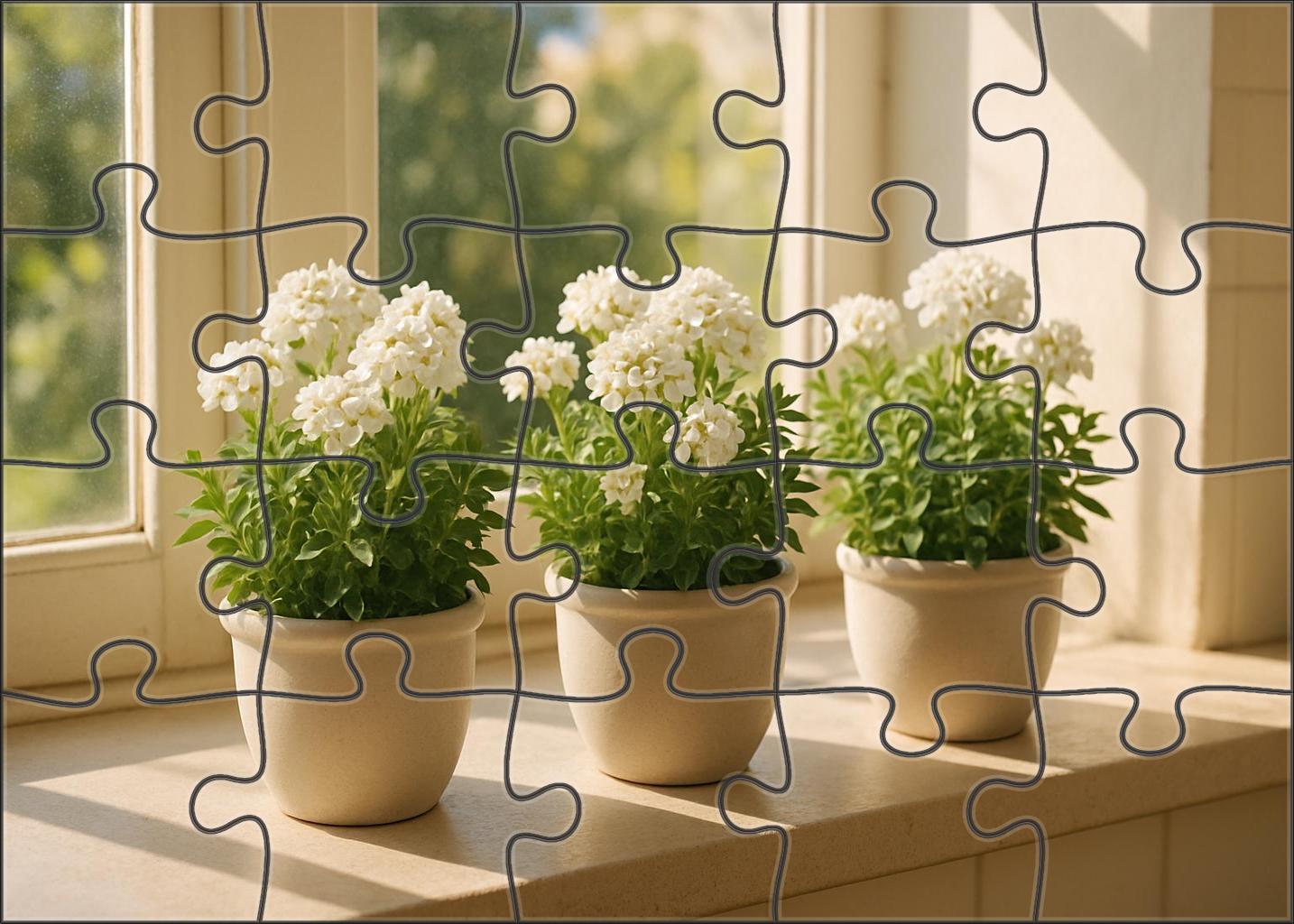 Chic Indoor Herb And Bloom Planters Compact Green And White Combinations Family Puzzles