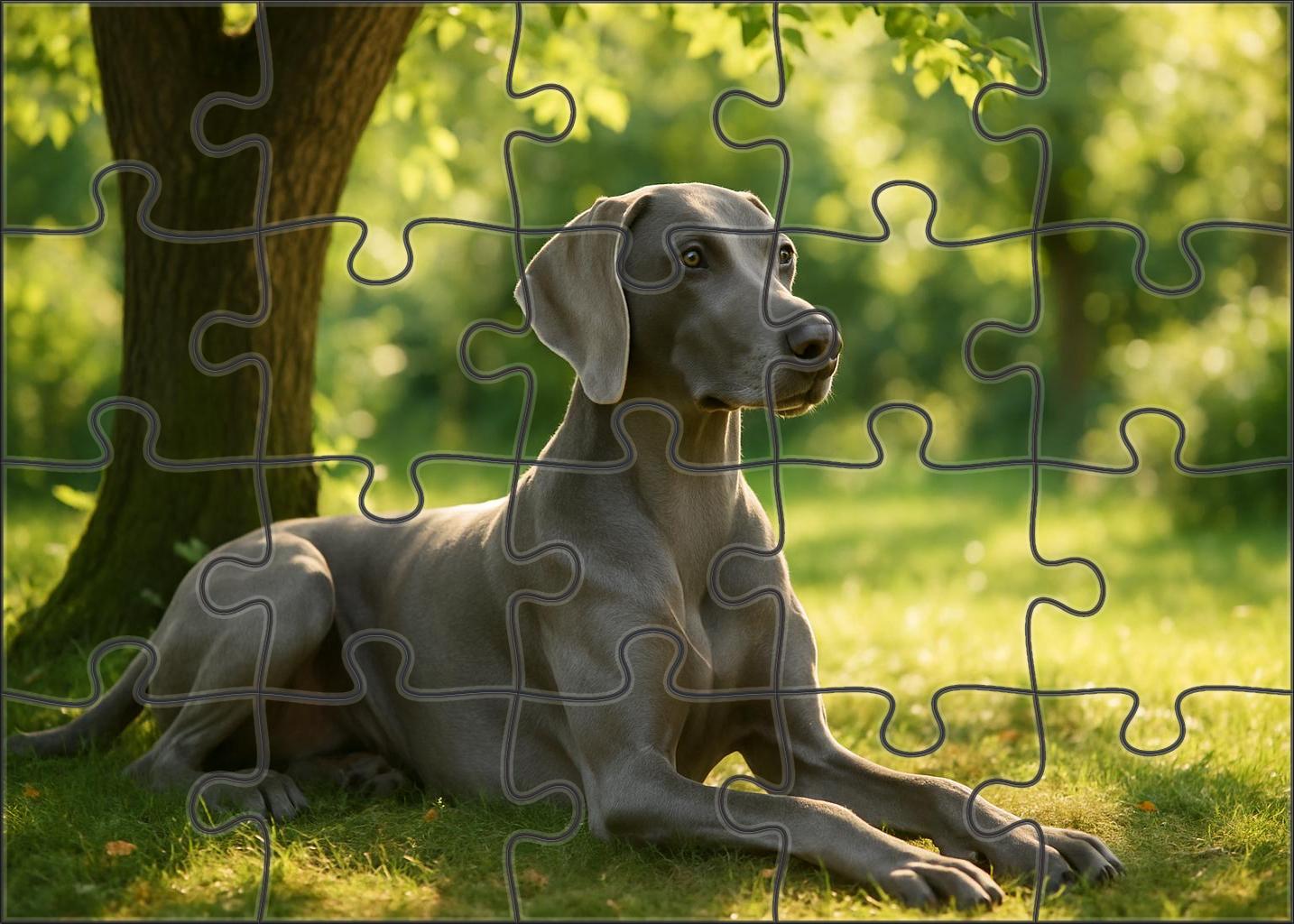 Silver Mist Hound 500 Piece Puzzle