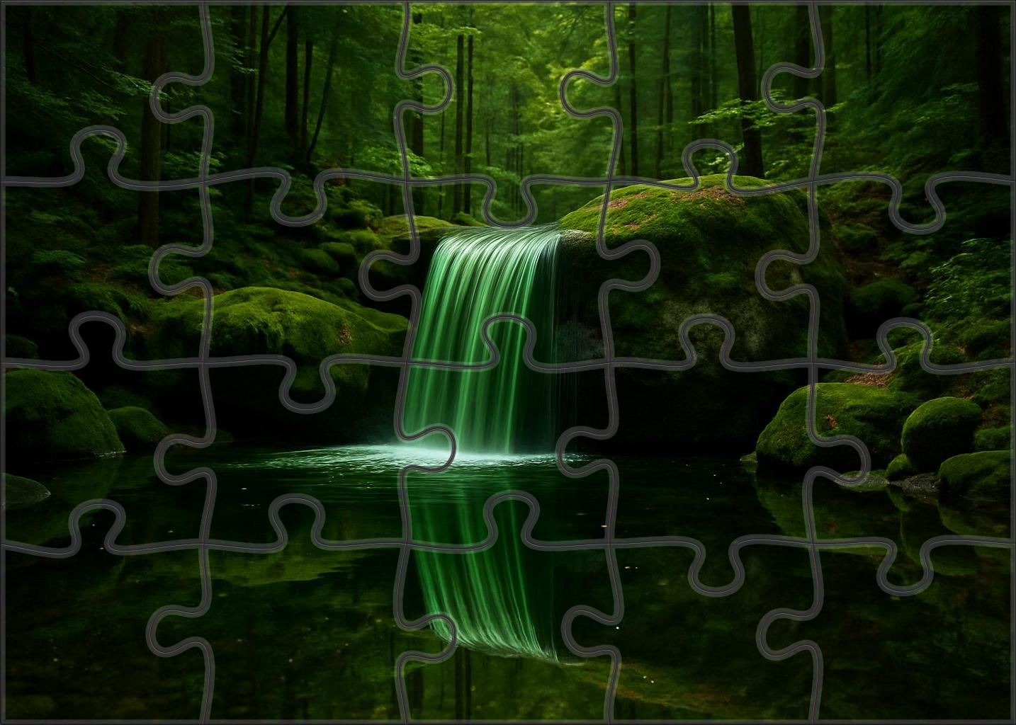 Emerald Forest Veil Puzzle For Kids