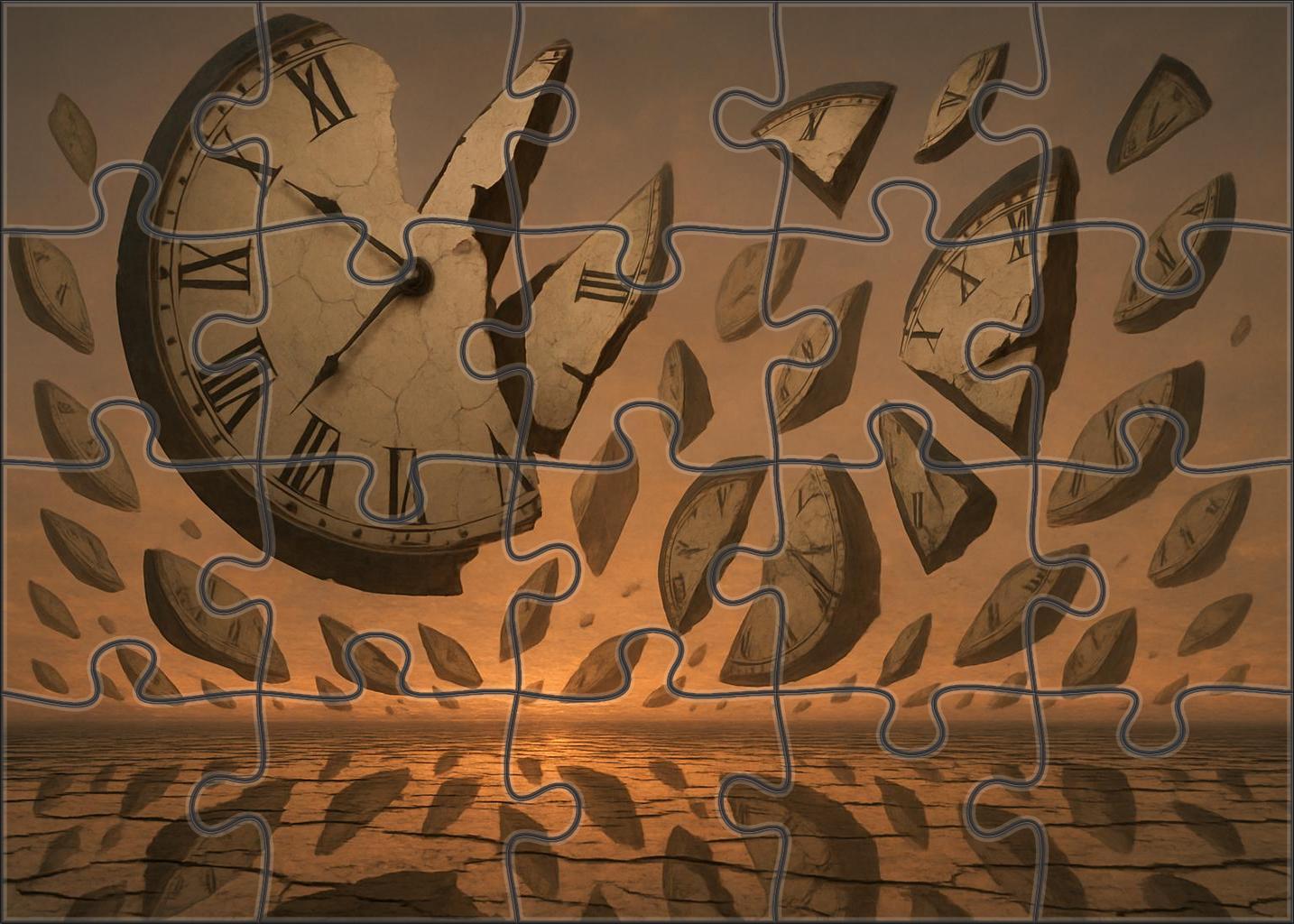 The Horizon Of Shattered Clocks 1000 Piece Puzzle