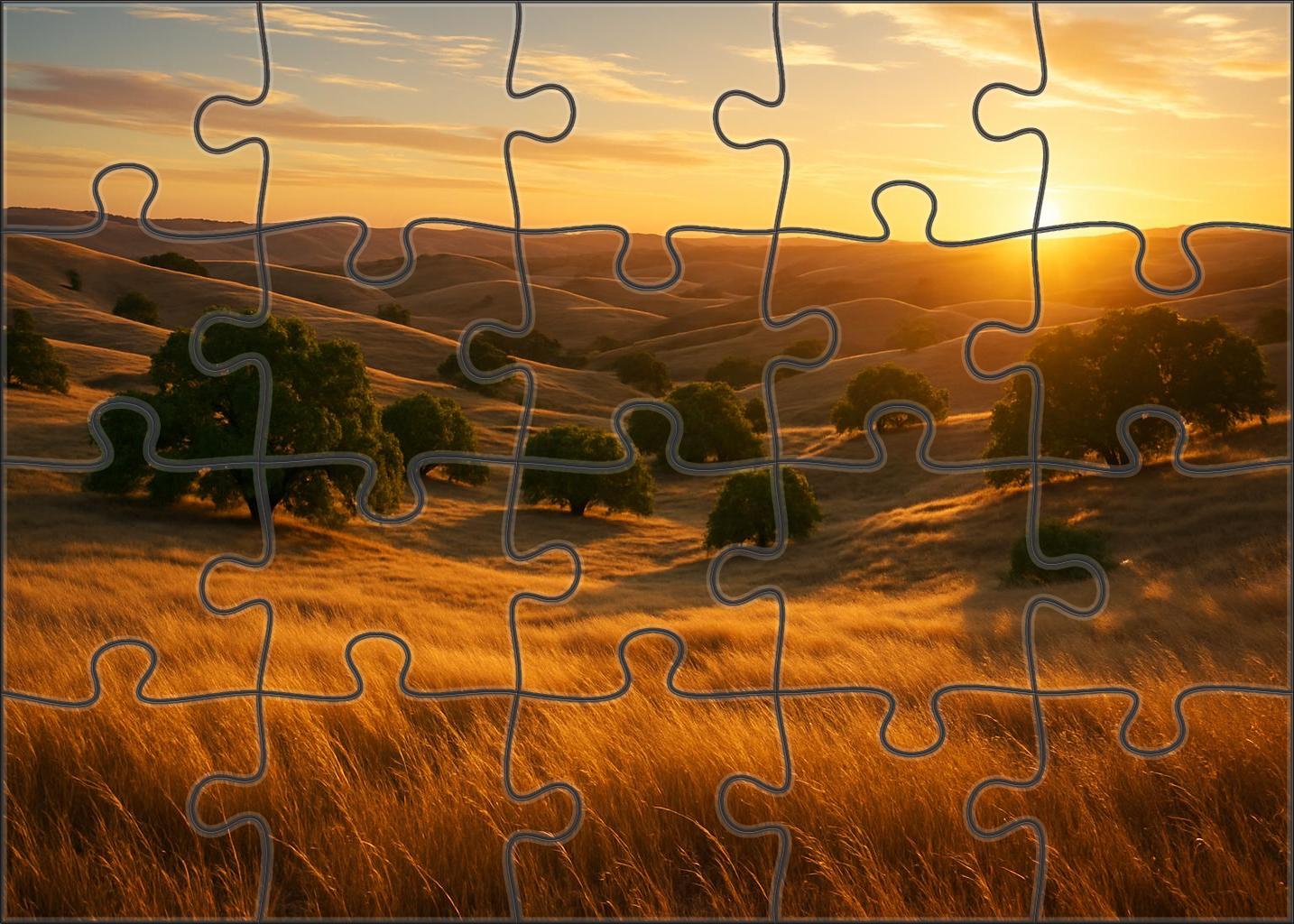 Golden Savannah Prairie 200 Piece Puzzle