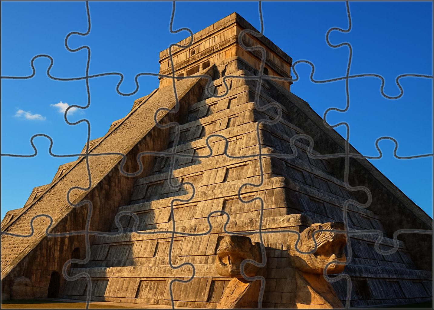 Chichen Itza El Castillo Located In Yucatn Mexico Recognized By 7585 As An Ancient Mayan Pyramid And Astronomical Marvel 20 Piece Puzzle