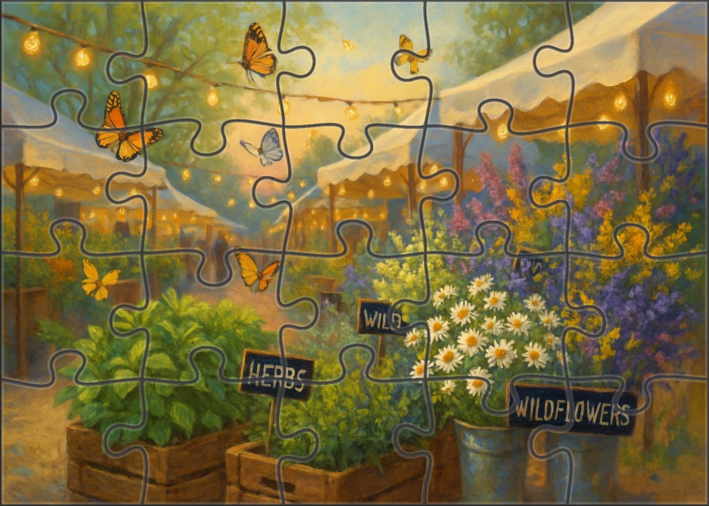 Springtime Market Awakening Puzzle For Adults