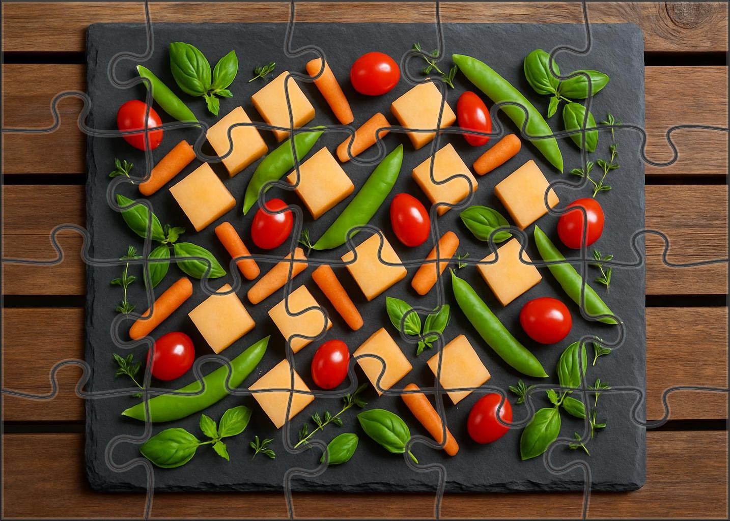 Garden Mosaic With Vegetable Accents Puzzle Challenge
