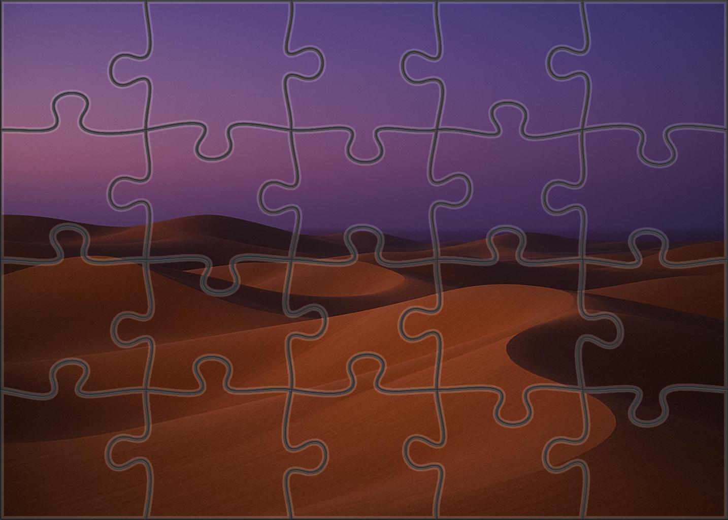 Dusky Rolling Dune Waves 1000 Piece Puzzle