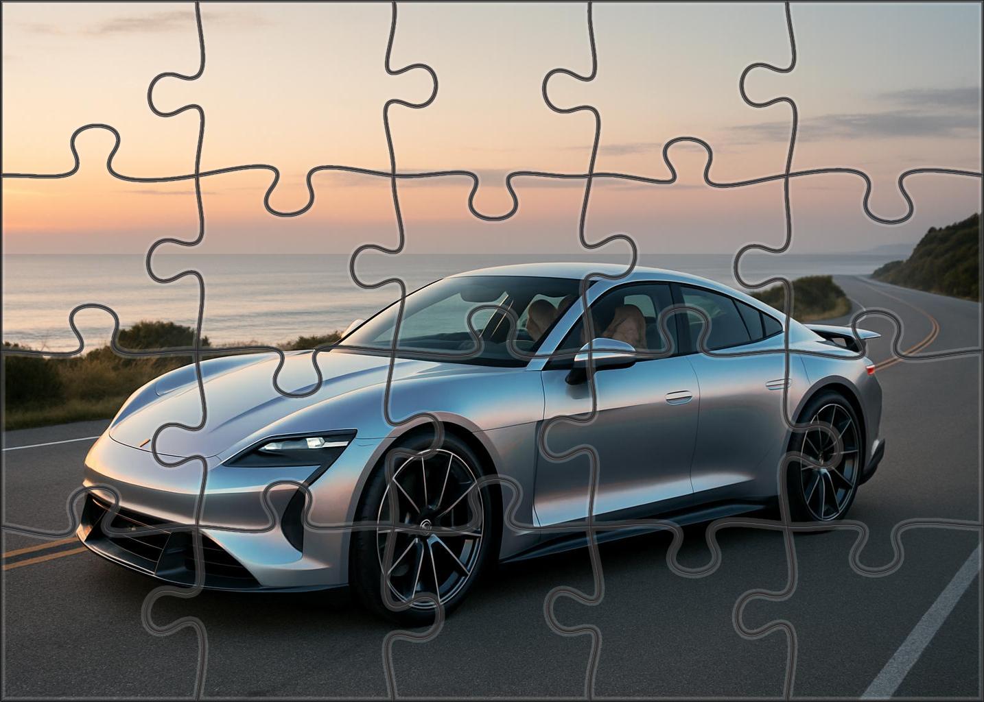 Aquila Phantom All-electric Hyper Gt With Carbon Fiber Monocoque Mini Puzzle