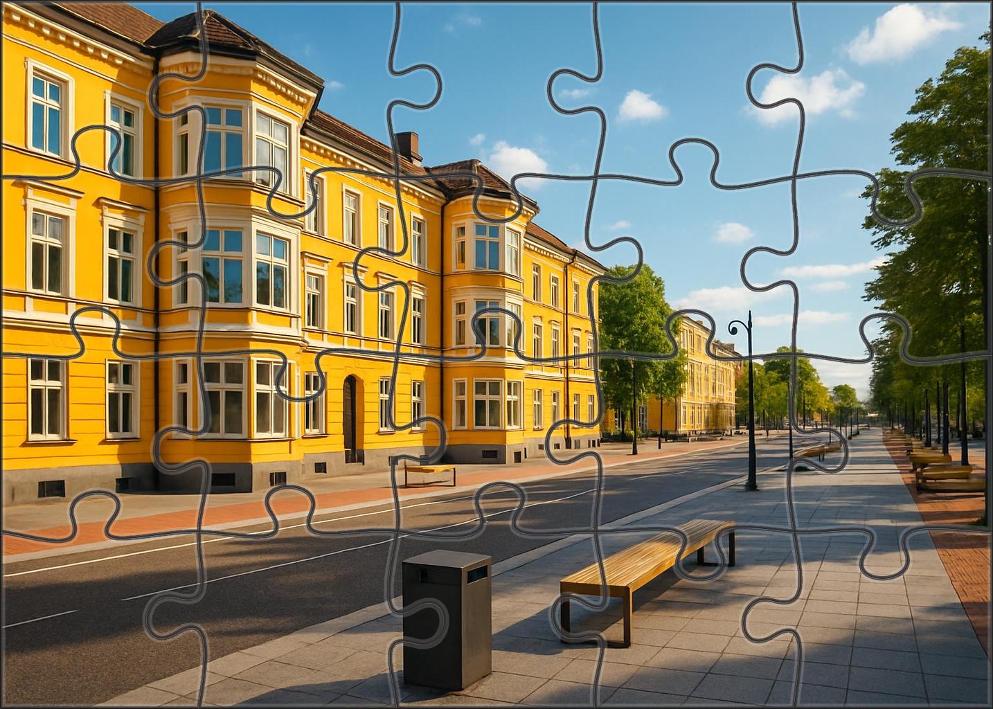 Topaz Boulevard Custom Jigsaw Puzzle