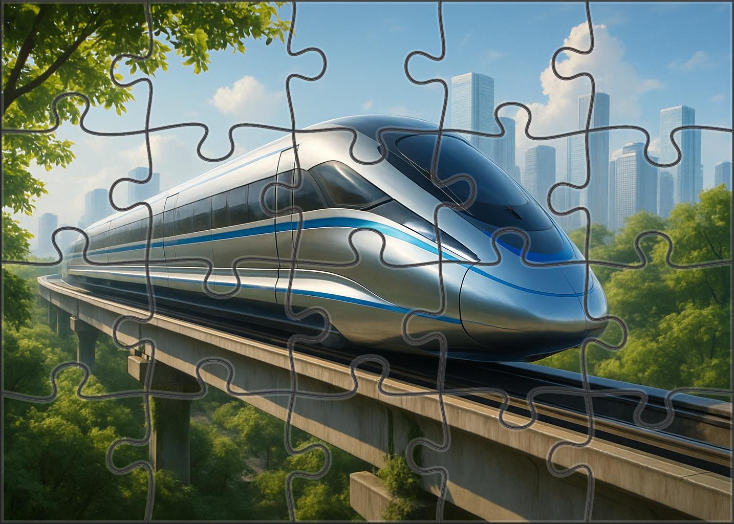 Crystal Stream Maglev Prototype Mini Puzzle