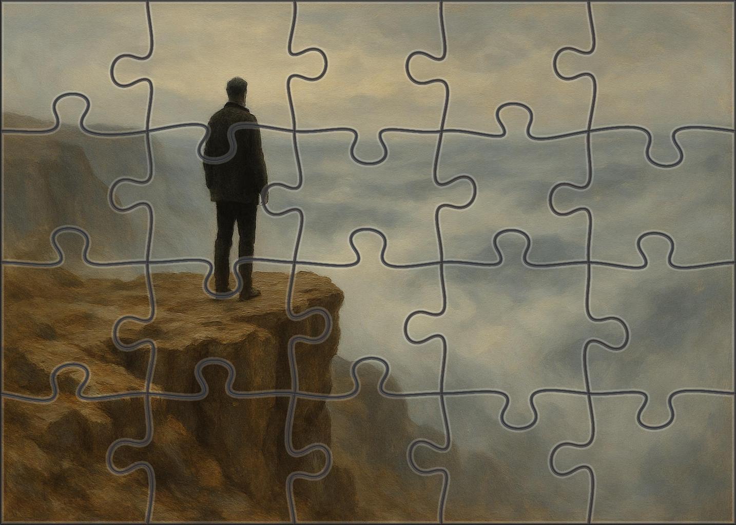The Wanderer Above The Sea Of Fog Mini Puzzle